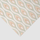 Chic Retro Funky Abstract Waves Art Patroon Tissuepapier (Detail)