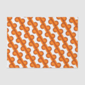 Chic Retro Funky Abstract Waves Art Patroon Tissuepapier (Voorkant)