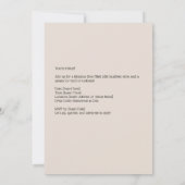 Chic Retro Glam Vibes Kaart (Achterkant)