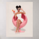 Chic Retro Glam Vibes Poster (Voorkant)