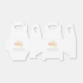 Chic Retro hier komt het Son Baby shower Bedankdoosjes (Uitgevouwen)