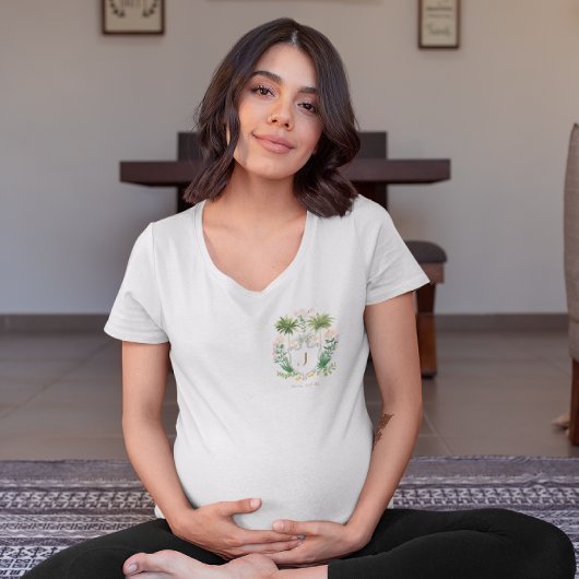 Chic Retro Palm Springs Baby shower | aanstaande m T-shirt