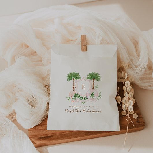 Chic Retro Palm Springs Baby shower Bedankzakje