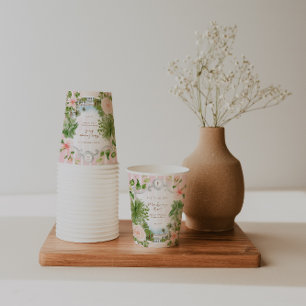 Chic Retro Palm Springs   Baby Shower Papieren Bekers
