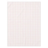 Chic Retro Pastel Pink Gingham Pattern Spring Tafelkleed (Voorkant)
