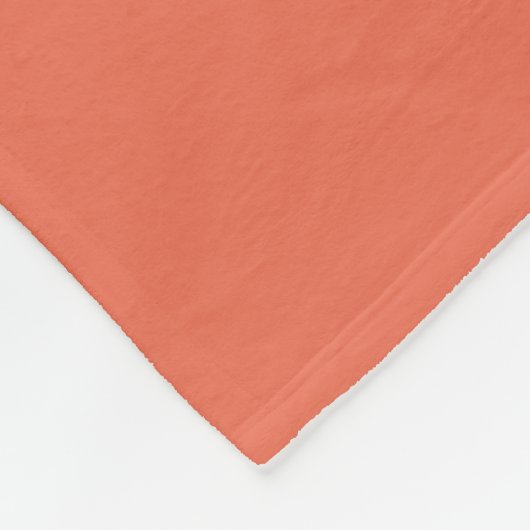 Chic Retro Pink Orange Geometric Modern Monogram Fleece Deken (Hoek)