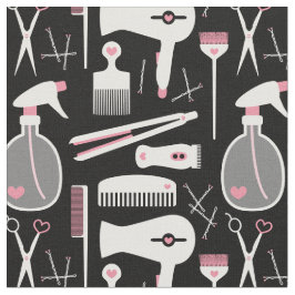 Chic Retro Roze Wit Zwart Haar Salon Gereedschap Stof