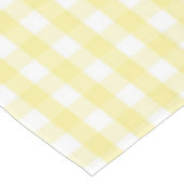 Chic Retro Sunny Yellow Gingham Pattern Spring  Tafelkleed (Gekanteld)