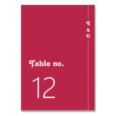 Chic Retro Zomer Helder Hot Roze Monogram Huwelijk Kaart (Voorkant)