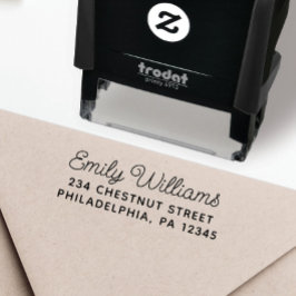 Chic Return Address Wedding Self-Inking Stamp Zelfinktende Stempel