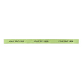 CHIC RIBBON_179 GREEN SOLID. ZWARTE TEKST SATIJNEN LINT (Voorkant)