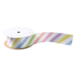 CHIC RIBBON_FUN PASTEL STRIPES SATIJNEN LINT