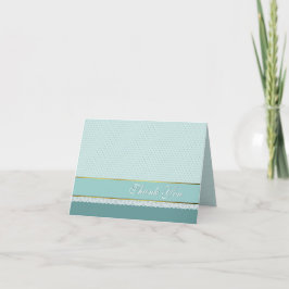 Chic Robins Egg Blue Wedding Dank je Kaart
