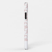 Chic Rococo Blush Pink Ornament Afstuderen Case-Mate iPhone Case (Achterkant/rechts)