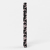 Chic Rococo Roze Zwart Ornament Patroon Hoes-Ma Case-Mate iPhone Case (Achterkant/rechts)