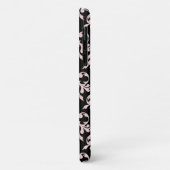Chic Rococo Roze Zwart Ornament Patroon Hoes-Ma Case-Mate iPhone Case (Achterkant/links)