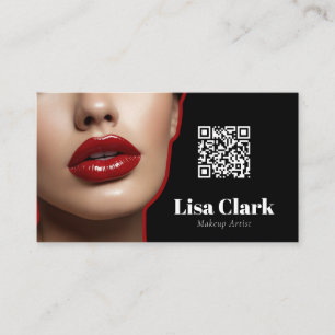 Chic Rode Glans Lippenstift Glam Make-up Artiest  Visitekaartje