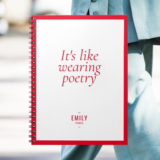 Chic Rode Mode Stylist Invloedermarketing Notitieboek