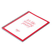 Chic Rode Mode Stylist Invloedermarketing Notitieboek (Linkerzijde)