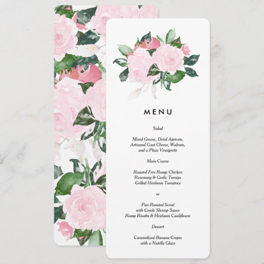 Chic-Romance | Menu (Voorkant / Achterkant)