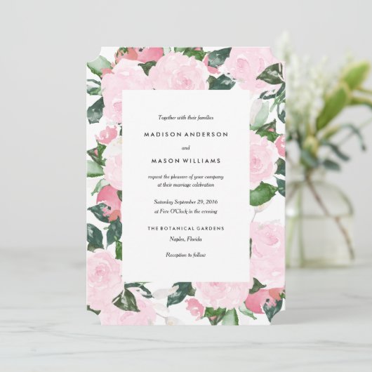 Chic-Romance | Uitnodiging tot weddenschappen (Staand voorkant)