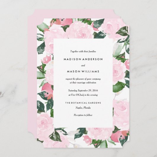 Chic-Romance | Uitnodiging tot weddenschappen (Voorkant / Achterkant)