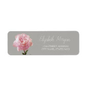 Chic Romantic Carnance Address Label (Voorkant)