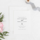 Chic Romantic Elegant Classic Wedding Kaart<br><div class="desc">Chic Romantic Elegant Classic Wedding</div>