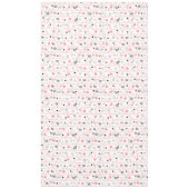 Chic Romantic Love Text Lettering Hearts Valentine Tafelkleed (Voorkant)