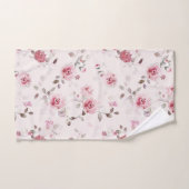 Chic Romantisch Roze Bloemen Bad Handdoek (Handdoek)