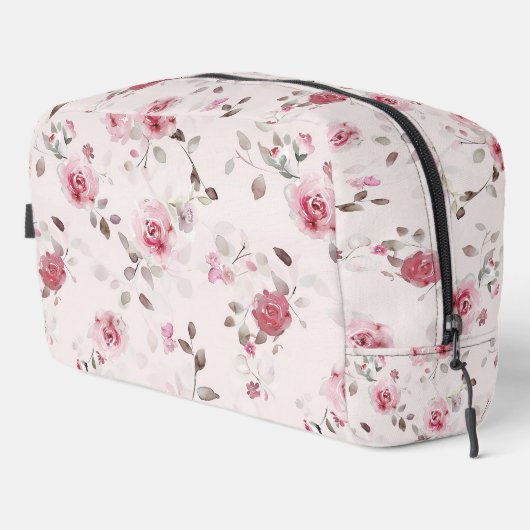 Chic Romantisch Roze Bloemen Toilettasje (Rechterhoek)