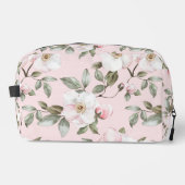Chic Romantisch Roze Witte Bloemen Toilettasje (Voorkant)