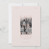  Chic Romantische bruiloft Save the Date Kaart (Voorkant)