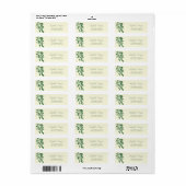 Chic Romantische Citroenen Adreslabel Etiket (Full Sheet)