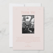 Chic Romantische Foto Oud Geld Trouwen Bedankkaart (Voorkant)