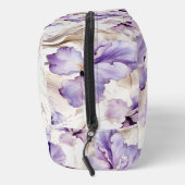 Chic Romantische Paarse Iris Floral Toilettasje (Rechts)