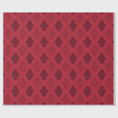 Chic rood abstract geometrisch patroon cadeaupapier (Vlak)