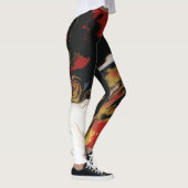 Chic Rood Zwart & Goud Leggings (Rechts)