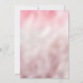 Chic roos blush gold glitter druppelt monogram kaart (Achterkant)