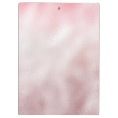 Chic roos blush gold glitter druppelt monogram klembord (Achterkant)