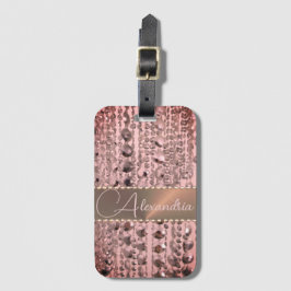 Chic Roos Blush Stringed Beads Bagagelabel