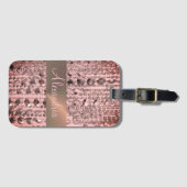 Chic Roos Blush Stringede kralen Bagagelabel (Voorkant (horizontaal))