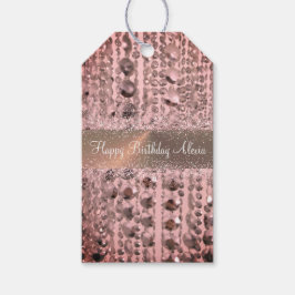 Chic Roos Blush Stringede kralen Cadeaulabel