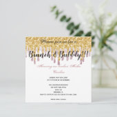 Chic Roos Dripping Gold voor moederdag Kaart (Staand voorkant)