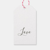 Chic-roos. Elegant Weddenschap Bedankt Gift Labels Cadeaulabel (Achterkant)