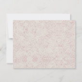  Chic Roos Floral Dusty Pink Blauw - Gegevens Kaart (Achterkant)