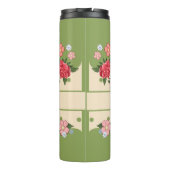  Chic Roos Flower Garden Green Foliage Thermosbeker (Achterkant)