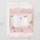 Chic Roos Glittery dress vlinder tiara Kaart (Achterkant)