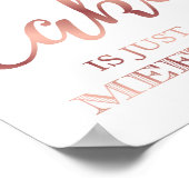 Chic Roos Gold A PARTIJ ZONDER CAKE Sign Print (Hoek)