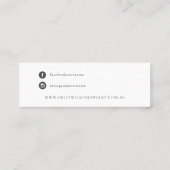 Chic Roos Gold Agate Marble Stud Earning Display Mini Visitekaartje (Achterkant)